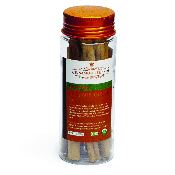 ORG CEYLON CINNAMON QUILLS(ALBA GRADE) (3)-05-05